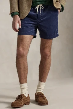 Heren short blauw