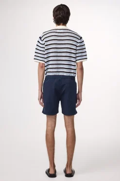 Heren short blauw