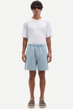 Heren short blauw