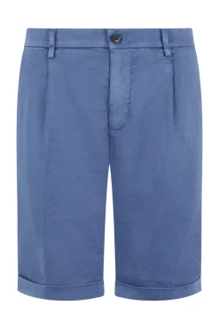 Heren short blauw