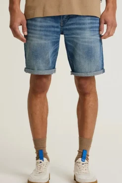 Heren short blauw