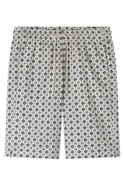 Heren short ecru