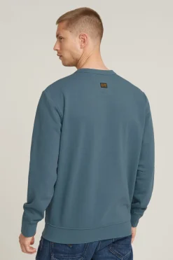 Heren sweater blauw