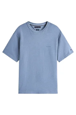 Heren t-shirt kortemouw blauw