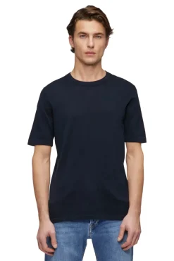 Heren t-shirt kortemouw blauw