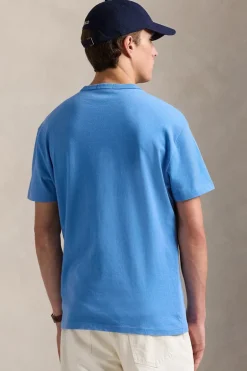 Heren t-shirt kortemouw blauw