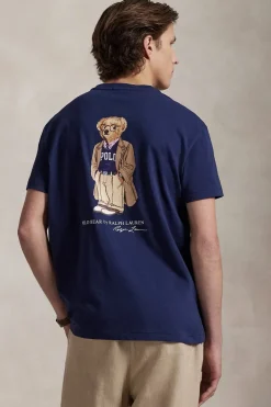 Heren t-shirt kortemouw blauw