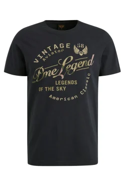 Heren t-shirt kortemouw blauw