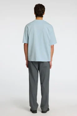 Heren t-shirt kortemouw blauw