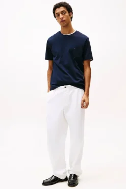 Heren t-shirt kortemouw blauw