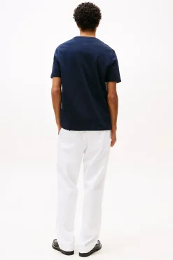 Heren t-shirt kortemouw blauw