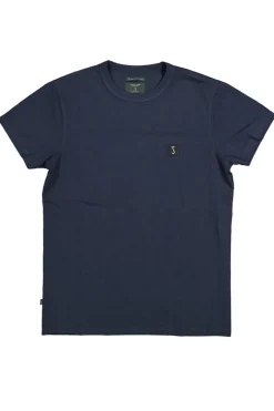 Heren t-shirt kortemouw blauw