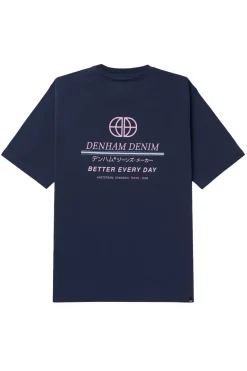 Heren t-shirt kortemouw blauw