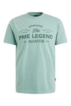 Heren t-shirt kortemouw blauw