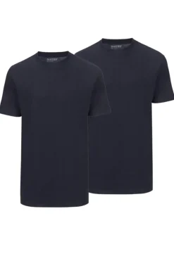 Heren t-shirt kortemouw blauw