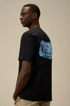 Heren t-shirt kortemouw blauw