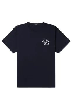 Heren t-shirt kortemouw blauw