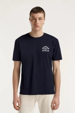 Heren t-shirt kortemouw blauw