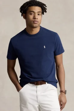 Heren t-shirt kortemouw blauw