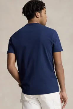 Heren t-shirt kortemouw blauw