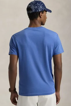 Heren t-shirt kortemouw blauw