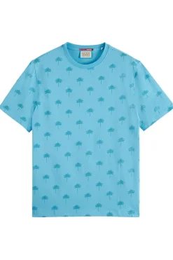 Heren t-shirt kortemouw blauw
