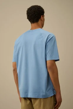 Heren t-shirt kortemouw blauw