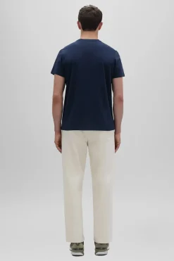 Heren t-shirt kortemouw blauw