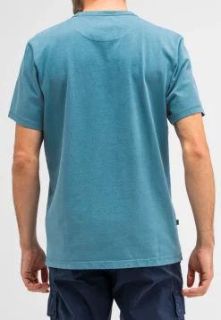 Heren t-shirt kortemouw blauw