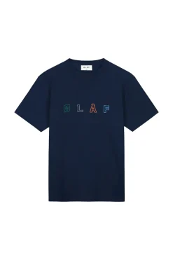 Heren t-shirt kortemouw blauw