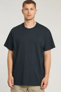 Heren t-shirt kortemouw blauw