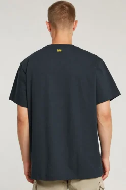 Heren t-shirt kortemouw blauw
