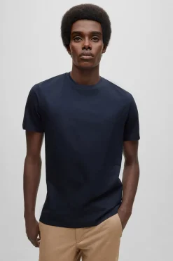 Heren t-shirt kortemouw blauw