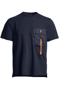 Heren t-shirt kortemouw blauw