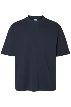 Heren t-shirt kortemouw blauw