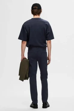 Heren t-shirt kortemouw blauw