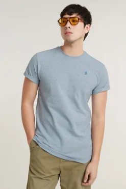 Heren t-shirt kortemouw blauw