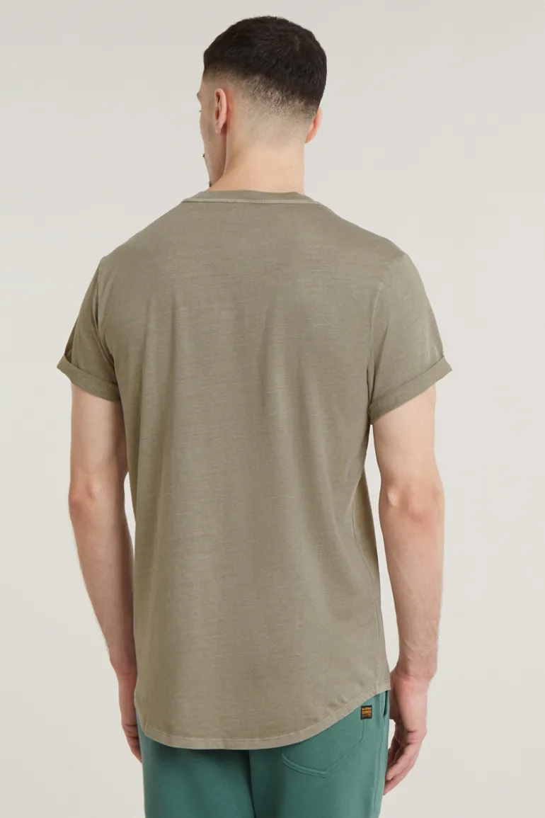 Heren t-shirt kortemouw bruin