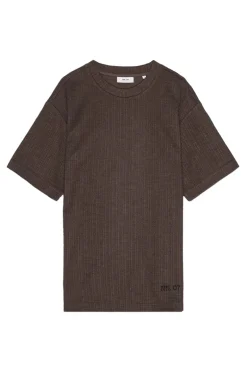 Heren t-shirt kortemouw bruin