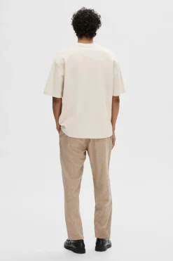 Heren t-shirt kortemouw bruin
