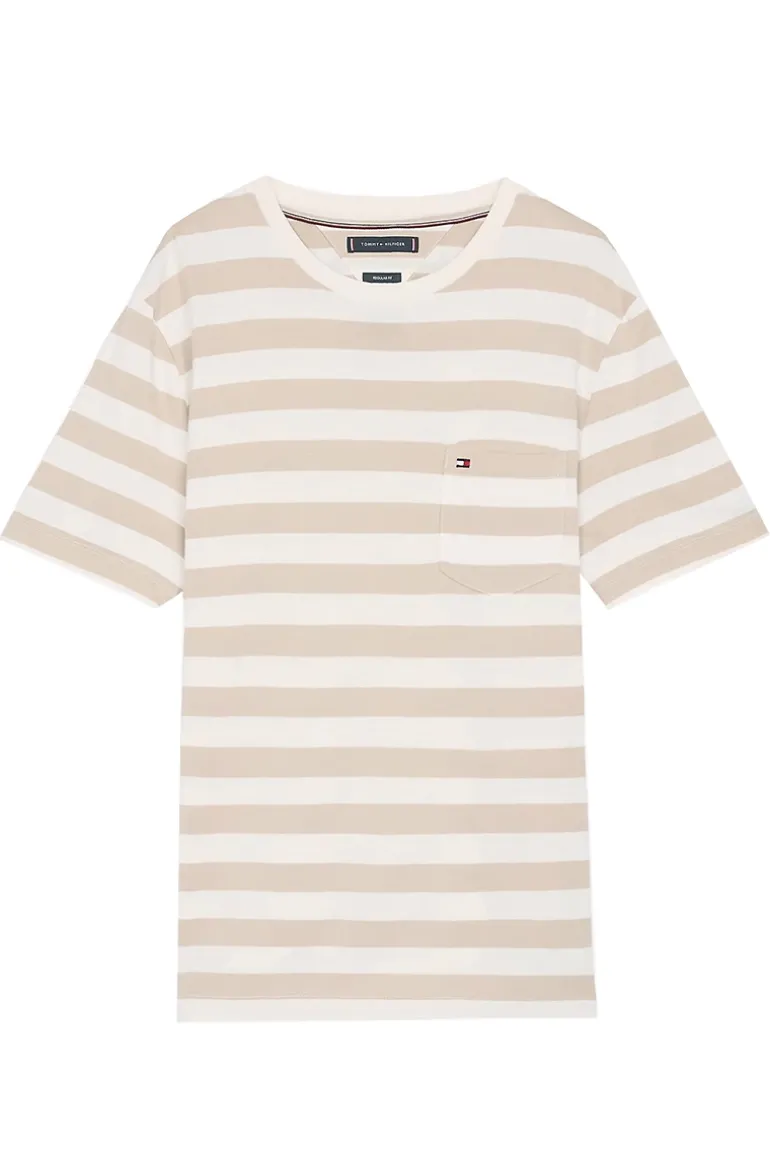 Heren t-shirt kortemouw bruin