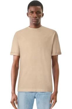 Heren t-shirt kortemouw bruin