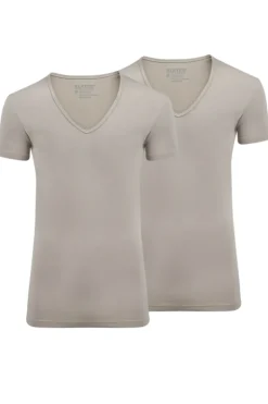 Heren t-shirt kortemouw bruin