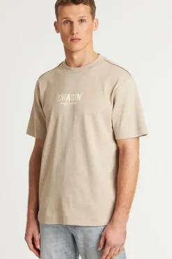 Heren t-shirt kortemouw bruin