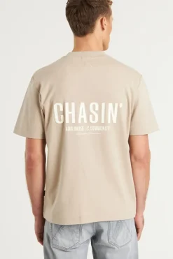 Heren t-shirt kortemouw bruin