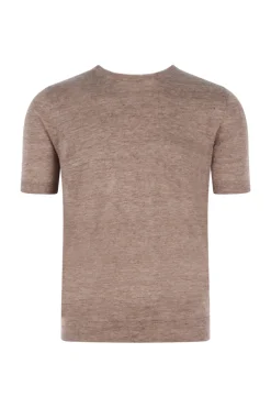 Heren t-shirt kortemouw bruin