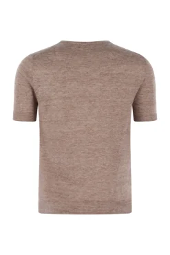 Heren t-shirt kortemouw bruin