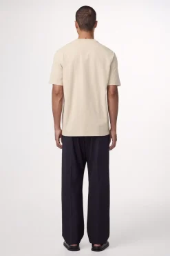 Heren t-shirt kortemouw ecru
