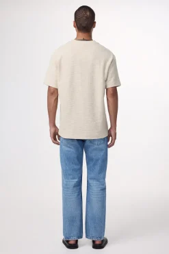 Heren t-shirt kortemouw ecru