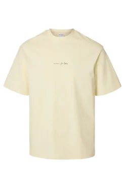 Heren t-shirt kortemouw geel
